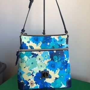 Dooney & Bourke blue floral handbag shoulder bag